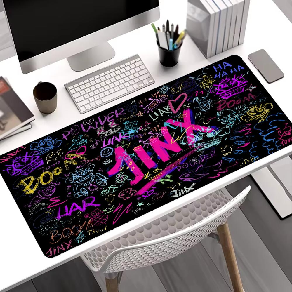 Jinx Gaming Accessories - Alas Mouse Gaya Grafiti Jinx Ukuran