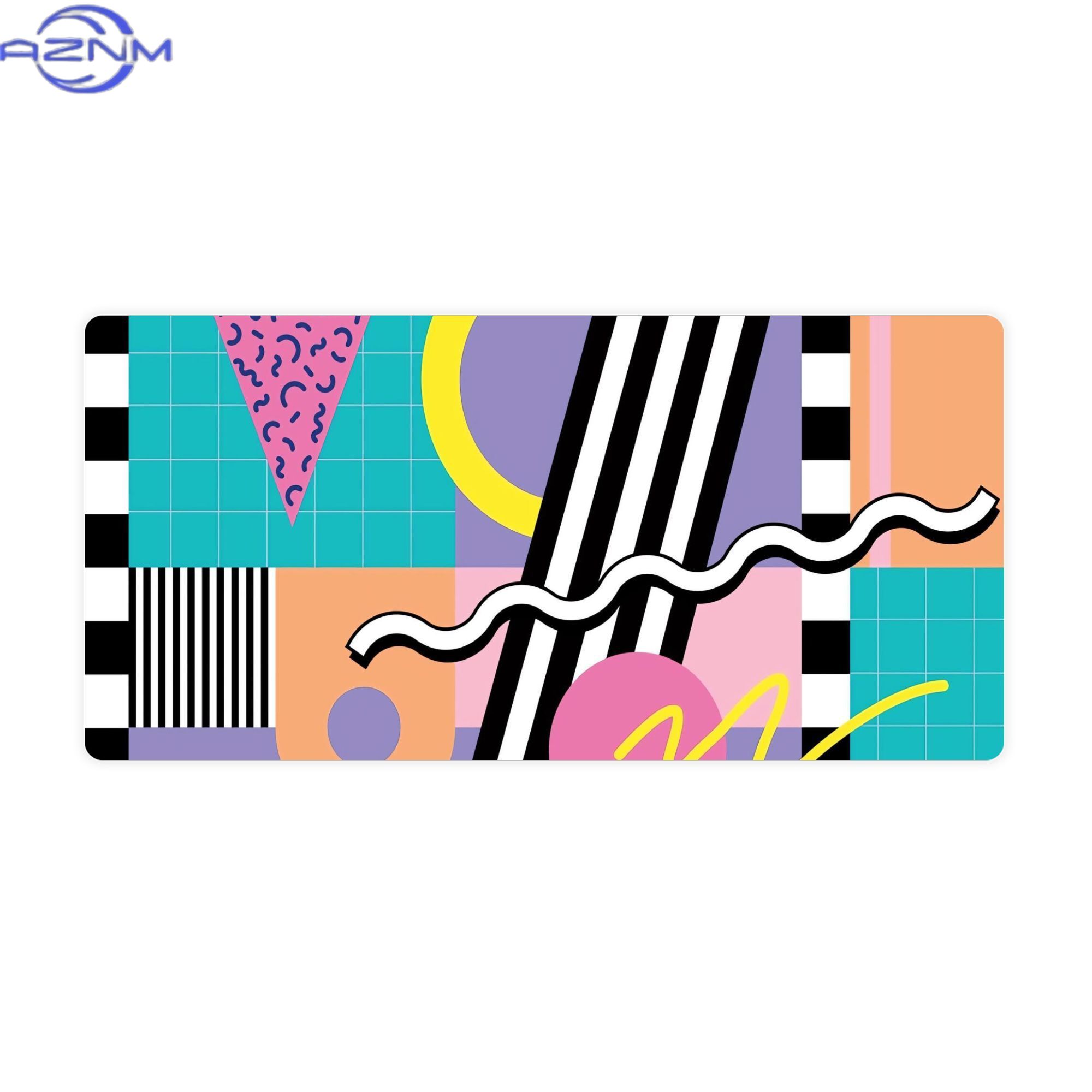 Desk Corner Mat - Alas Meja Memphis Pattern 91 90-an