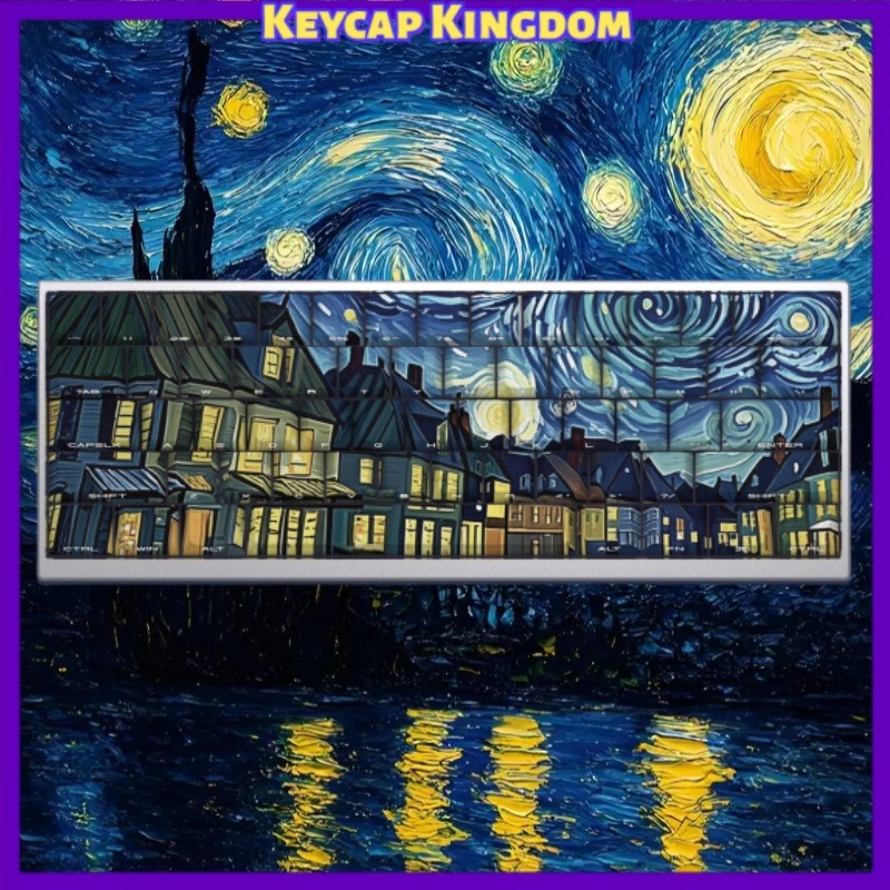 Gaming Accessories To Gift - Van Gogh Keycap Tema Langit Berbintang