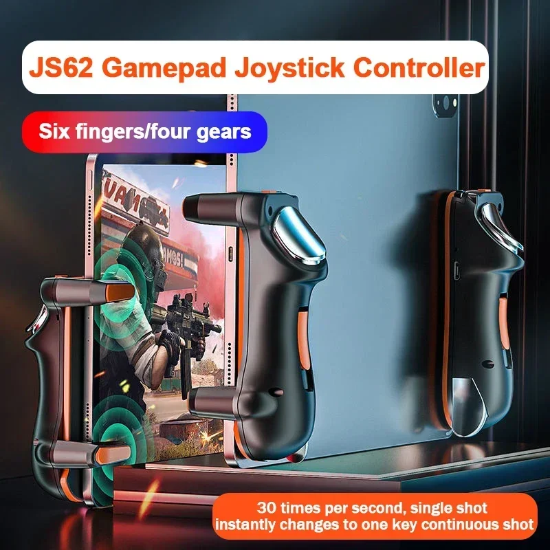 Gaming Accessories Ipad - JS62 Tablet 6 jari tombol Gamepad