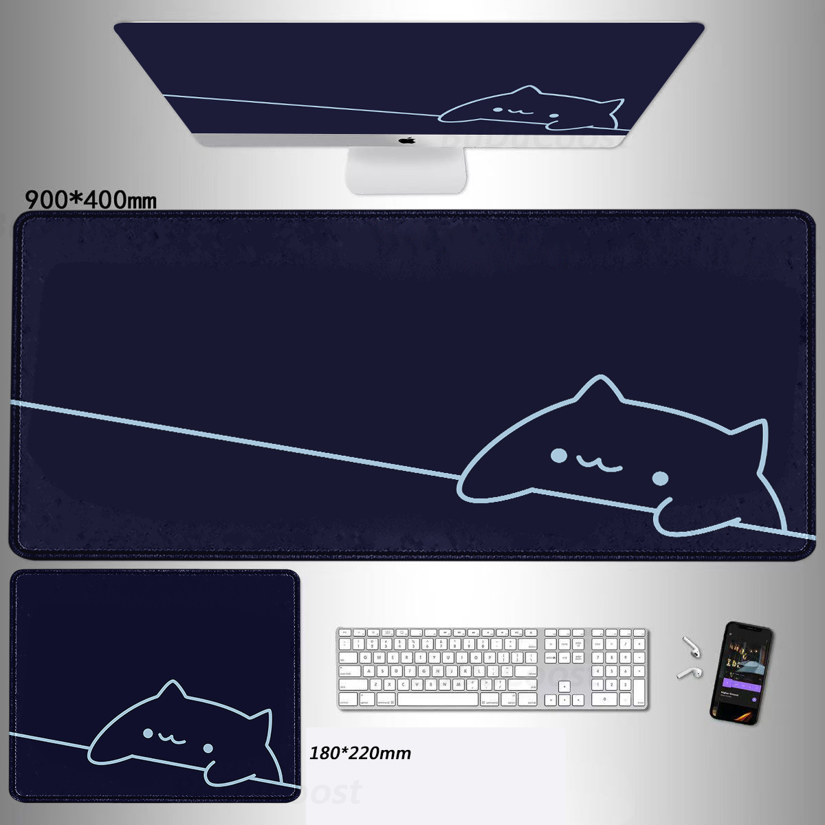 Desk Corner Mat - Alas Keyboard Gaming motif HD, Mouse