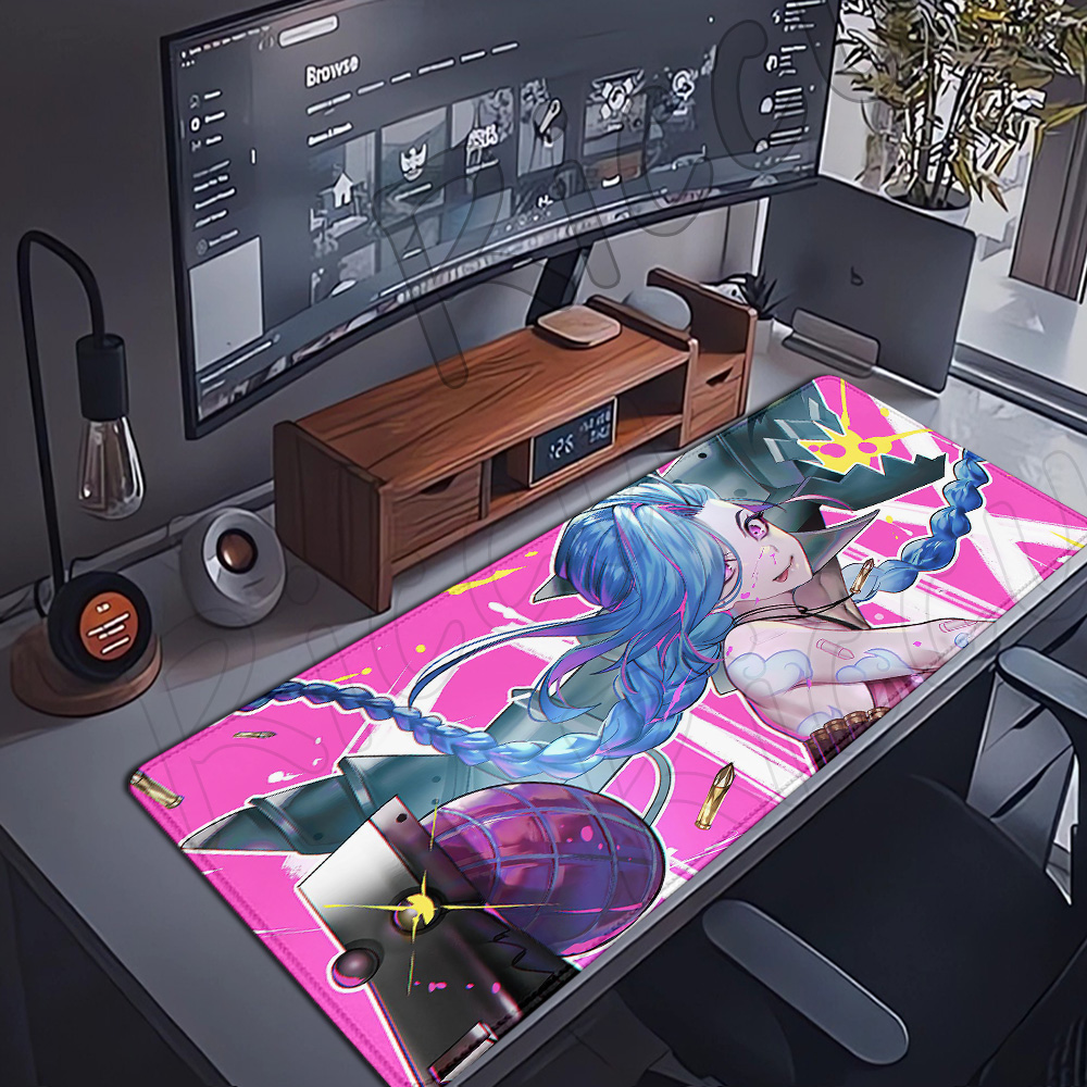Jinx Gaming Accessories - Anime LOL Arcane Mousepad JINX bantalan