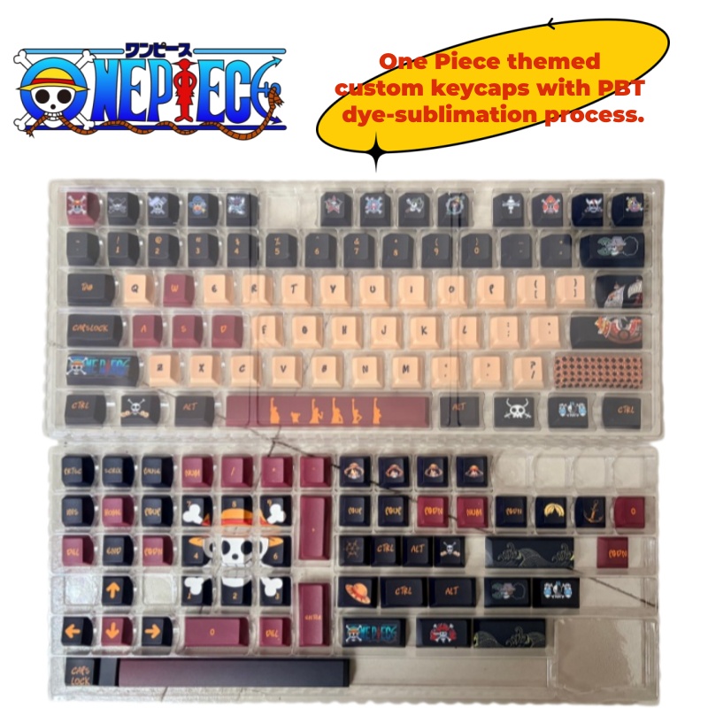 Gaming Set Accessories - Keycaps PBT bertema karakter anime One
