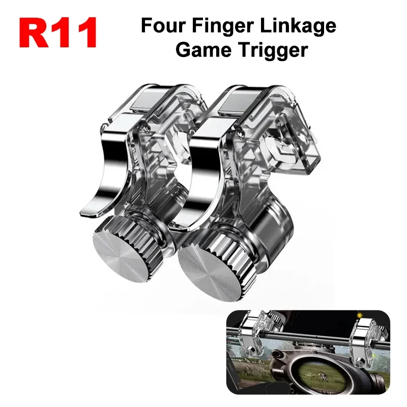 Gaming Accessories Ipad - R11 Ponsel PUBG Game Trigger 4