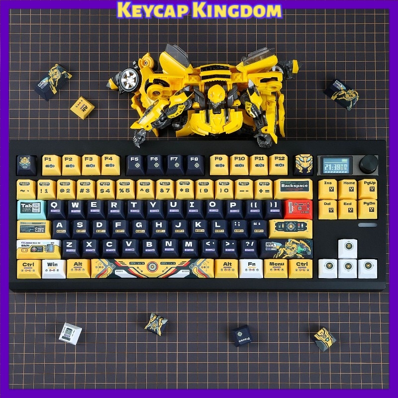 Gaming Accessories To Gift - Tema Robot Lebah Kuning Keycap Kustom