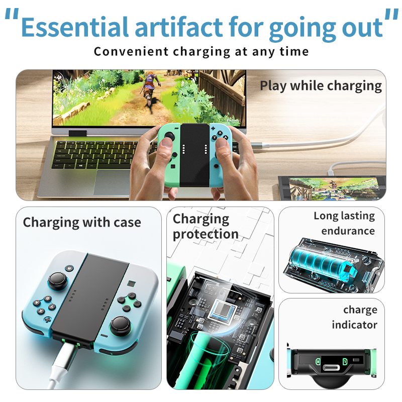 AOLION Grip Pengisi Daya Porta - Gaming Accessories Nintendo ulasan dan harga