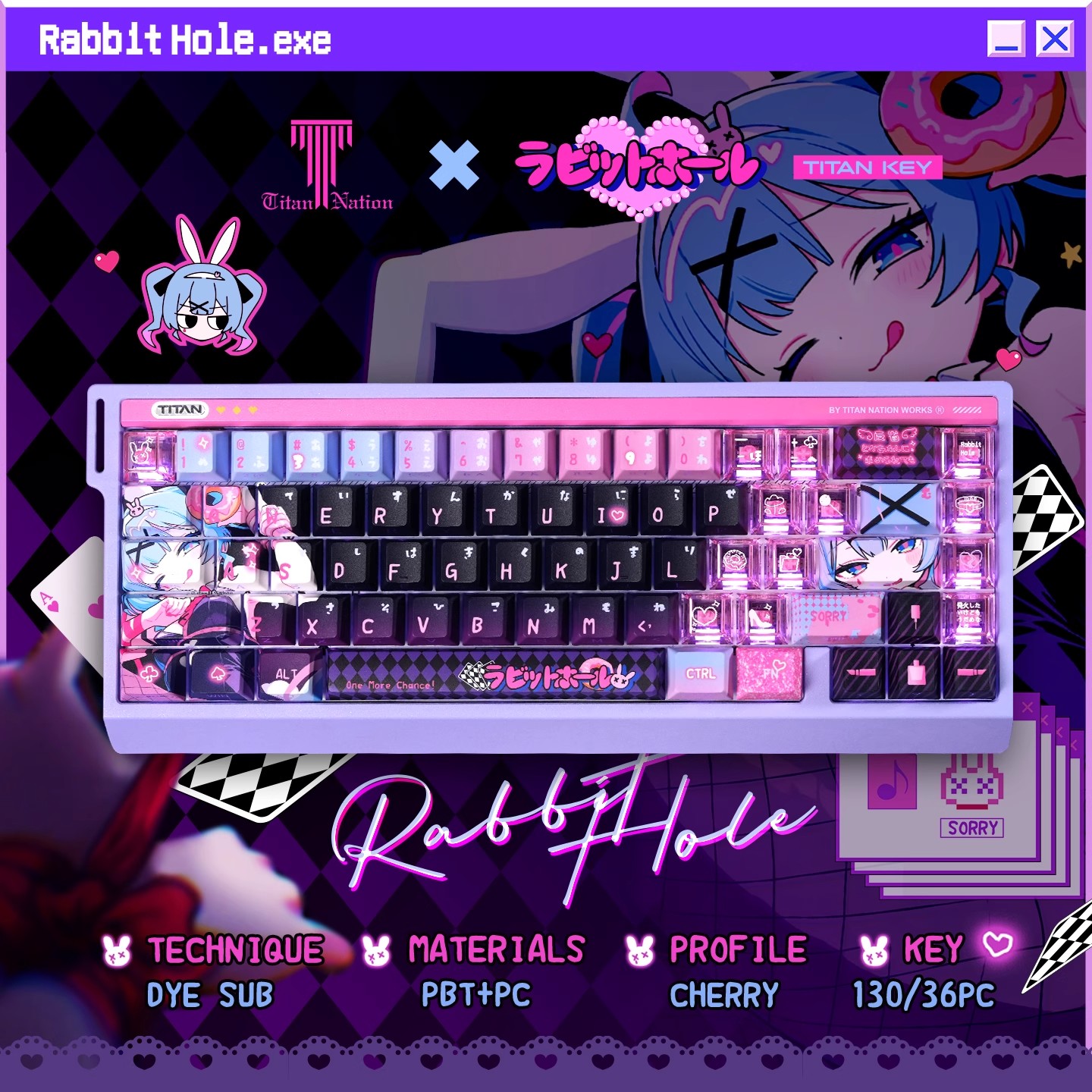 Set Keycap Kustom Tema Anime R - Gaming Set Accessories ulasan dan harga