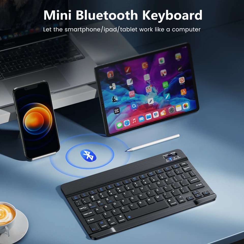 Keyboard Nirkabel Bluetooth Ba - Gaming Accessories Ipad ulasan dan harga