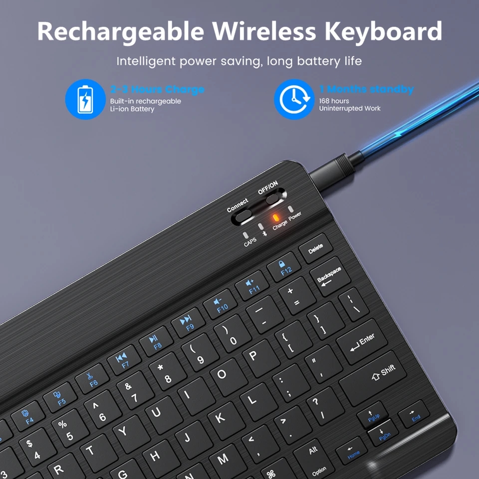 Keyboard Nirkabel Bluetooth Ba - Gaming Accessories Ipad ulasan dan harga