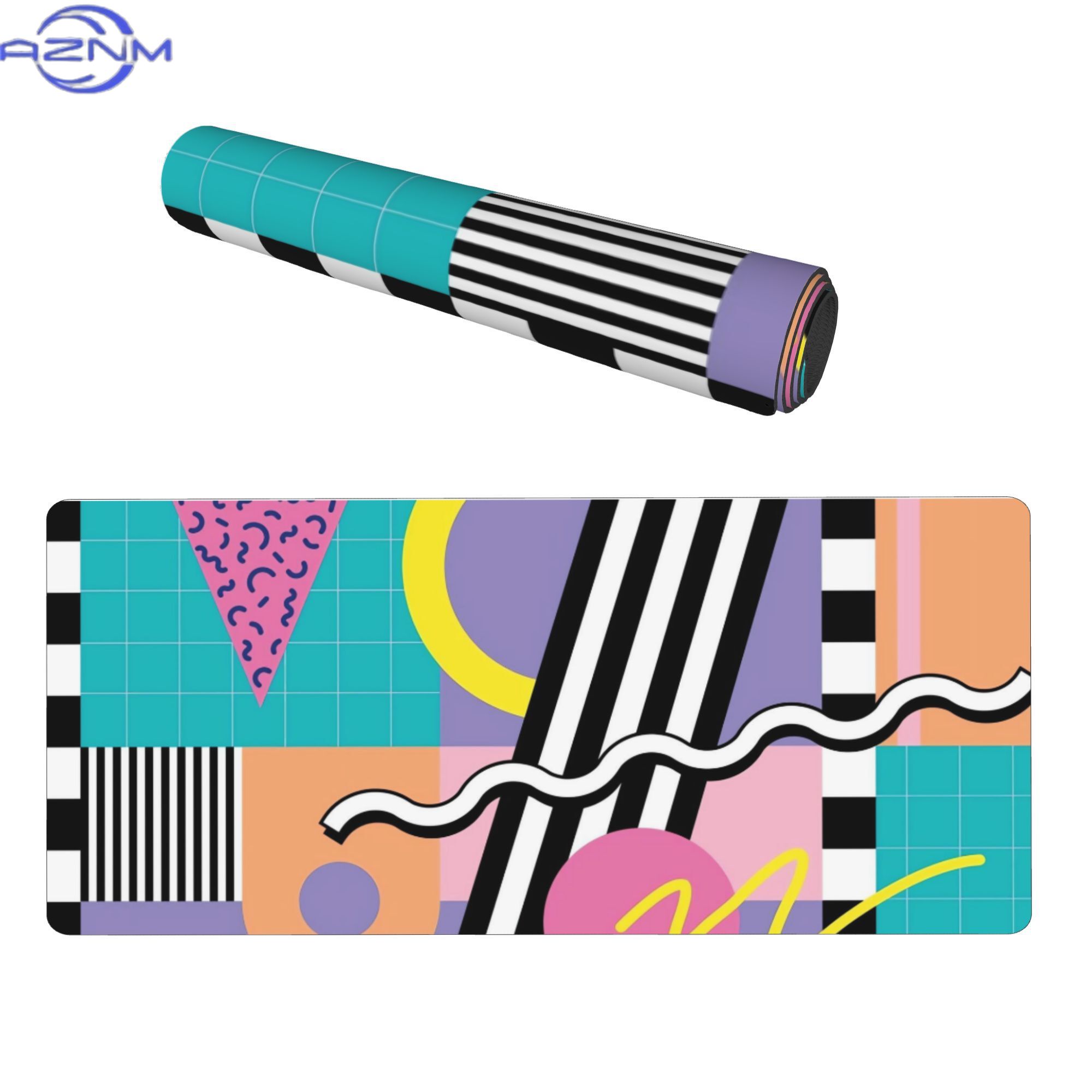 Alas Meja Memphis Pattern 91 9 - Desk Corner Mat ulasan dan harga