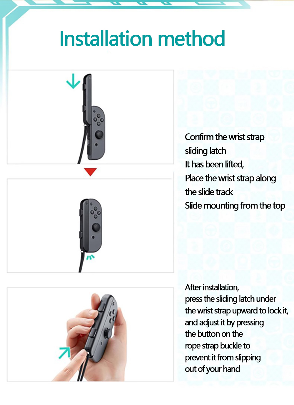 1 Pasang Tali Pergelangan Tang - Gaming Accessories Nintendo ulasan dan harga
