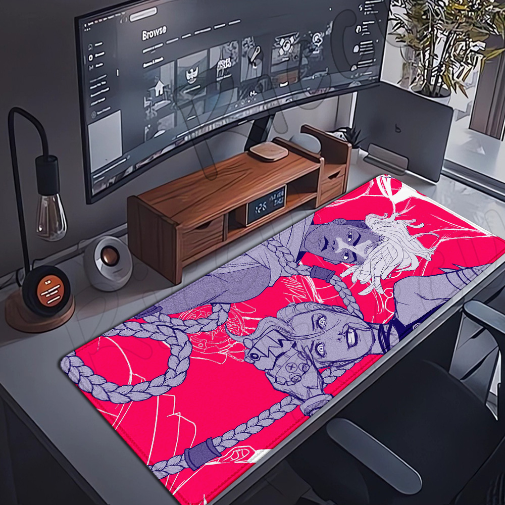 Anime LOL Arcane Mousepad JINX - Jinx Gaming Accessories ulasan dan harga
