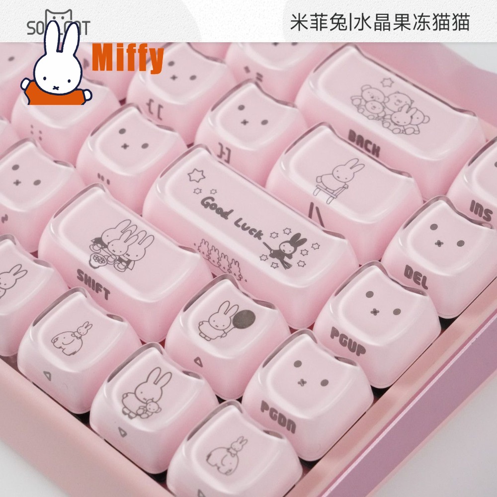 Kawaii Miffy Keycaps Kelinci L - Gaming Accessories Keyboards ulasan dan harga
