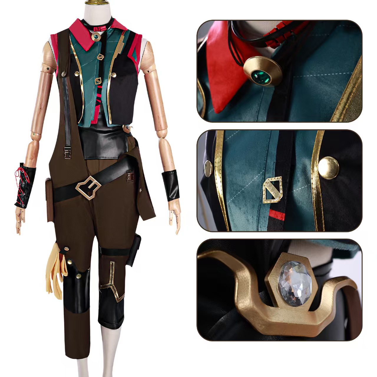 Wig Cosplay LOL Arcane S2 Powd - Jinx Gaming Accessories ulasan dan harga