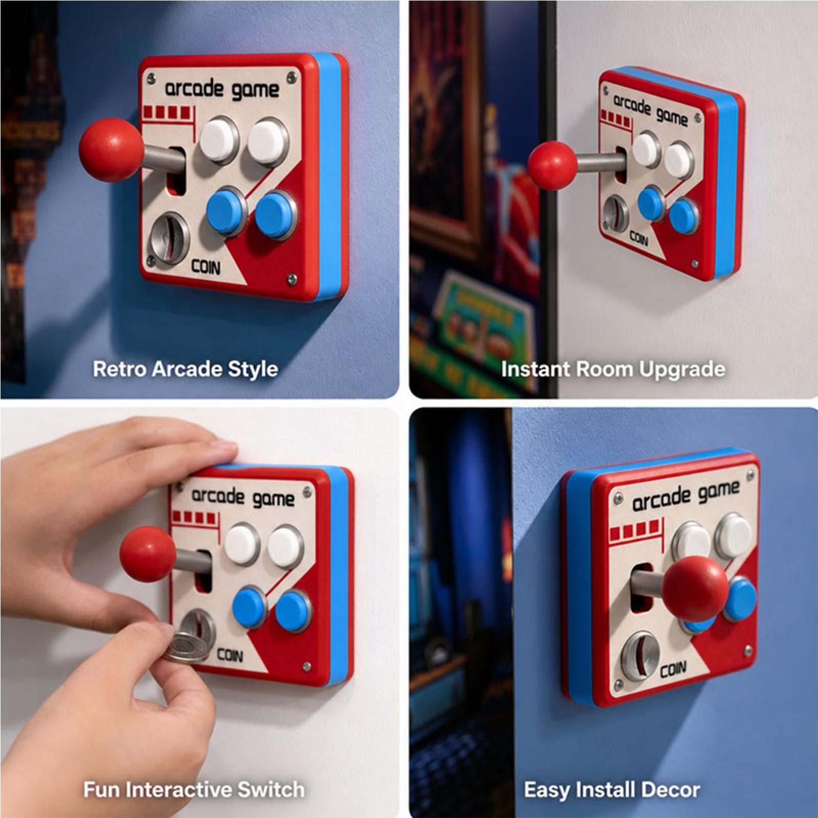 Penutup Sakelar Lampu Game Ret - Gaming Accessories For Room ulasan dan harga