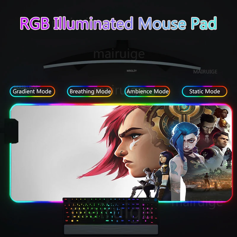 Arcane MousePad RGB Led Mouse  - Jinx Gaming Accessories ulasan dan harga