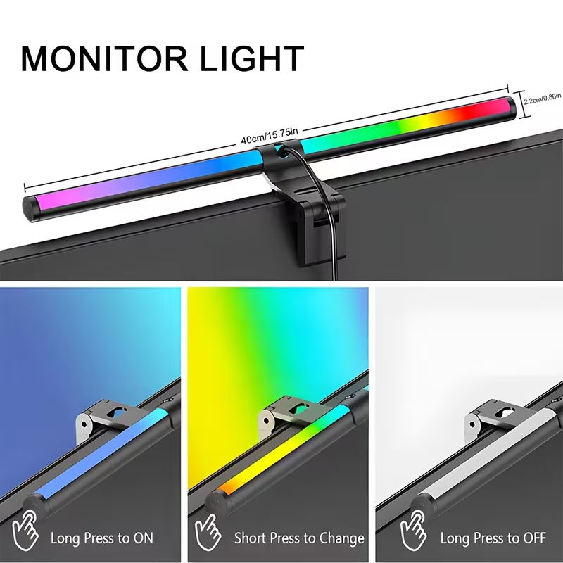 Lampu Monitor LED RGB, Lampu L - Gaming Accessories Wall Mount ulasan dan harga
